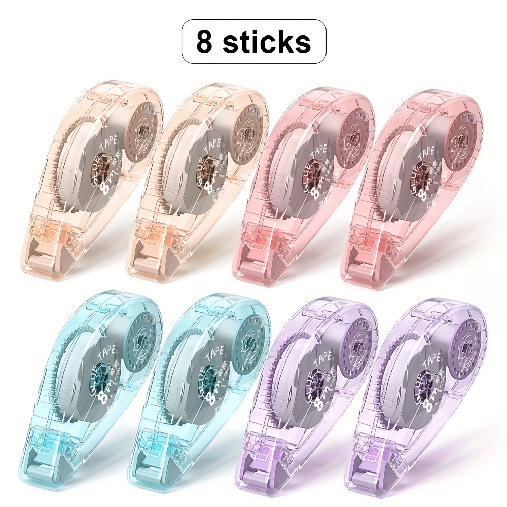 2 purple + 2 blue + 2 red + 2 brown