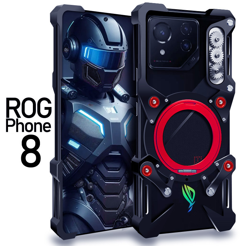 Suitable for Asus Series Mobile Phone Cases, Metal Mobile Phone Cases, Protective Cases, Rotating Stand Models