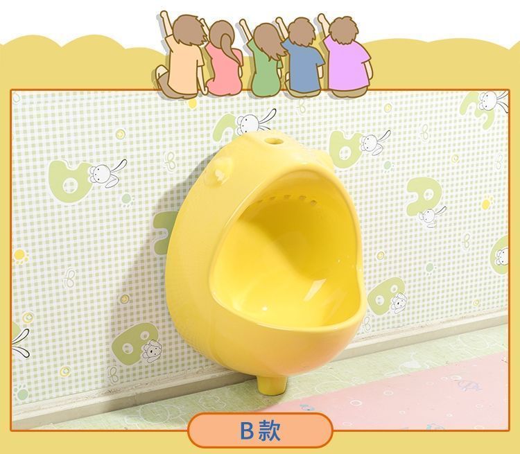 Kindergarten color ceramic children's urinal, hanging toilet bowl, urinal bowl, special for children's urine bag project, free shipping undefined