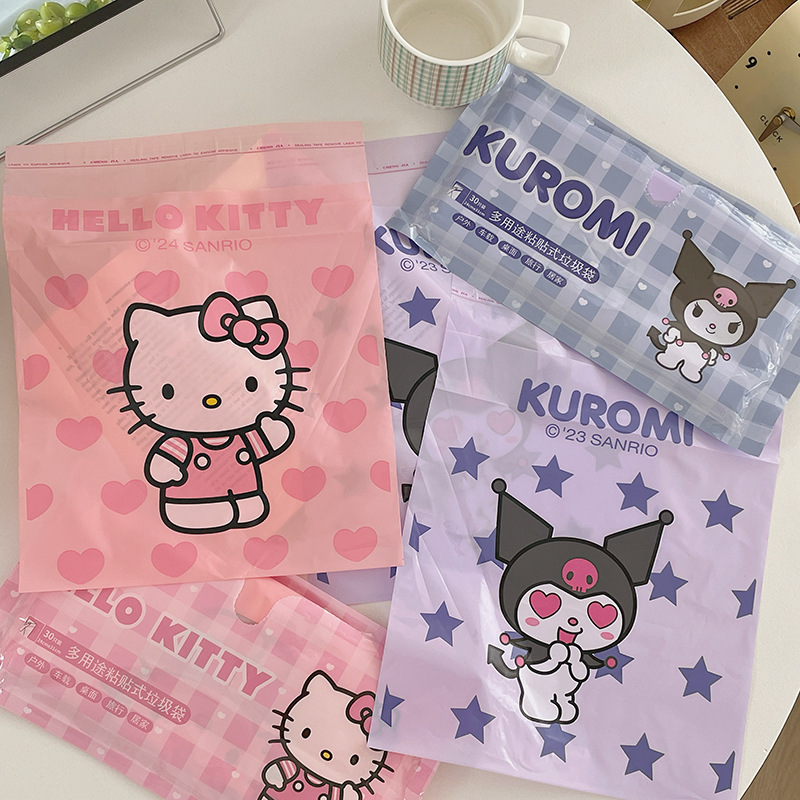 サンリオ工場卸売多機能粘着袋ゴミ袋デスクトップポータブルクロミ KT 猫|undefined