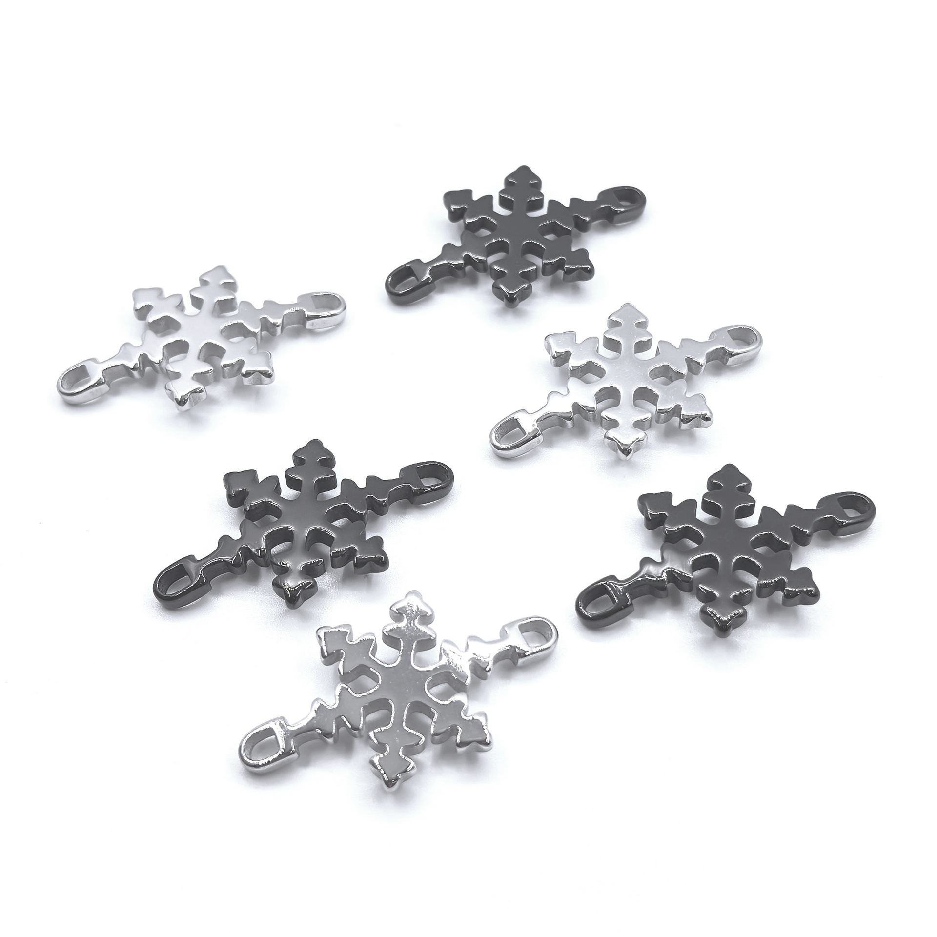 Unique Snowflake Stainless Steel Bracelet For Men Titanium Style_voghion.com