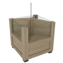 商场大米堆头架超市木质米桶新款五谷杂粮油店货架超市散装米桶