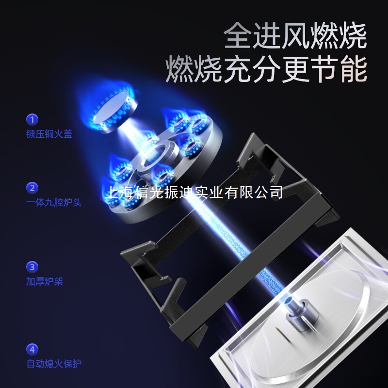 志高 天然ガス・液化ガス両用コンロ 家庭用埋め込み式二口コンロ|undefined