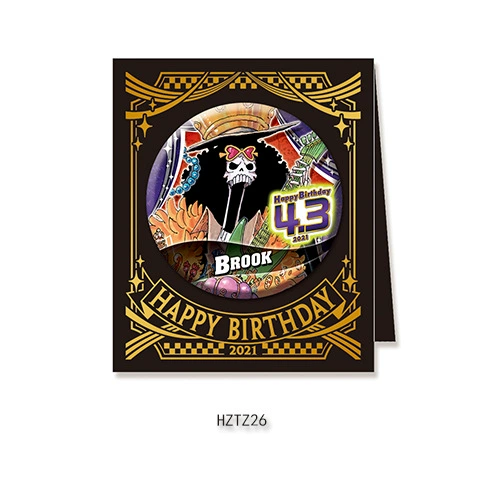 Бейдж дня рождения Comic Factory ONE PIECE Лuffy Zoro Chopper Sanji Nami стойка для бейджей на день рождения