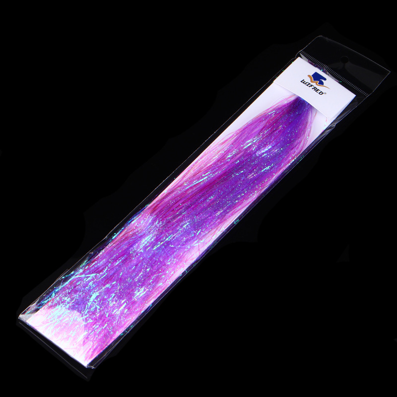 Wifreo 1mm silla brillante relieve alta reflexión correa de mosca de mar gancho material de unión 8 colores