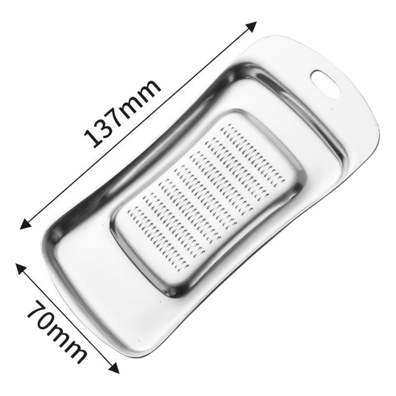 Ложка Тип Имбирная мельница Васаби Горчица Дополнительная еда Морковь Шлифовальная грязь 304 Измельчитель из нержавеющей стали Шлифовальная чесночная грязь