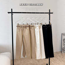 【赋绅】 经典风九分烟筒裤牛仔裤女秋季新款修身显