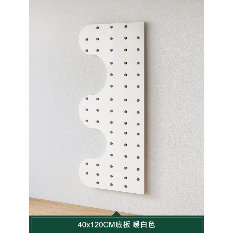 实木洞洞板置物架挂板墙上木质入户玄关门口墙面缝纫机线架其他|undefined