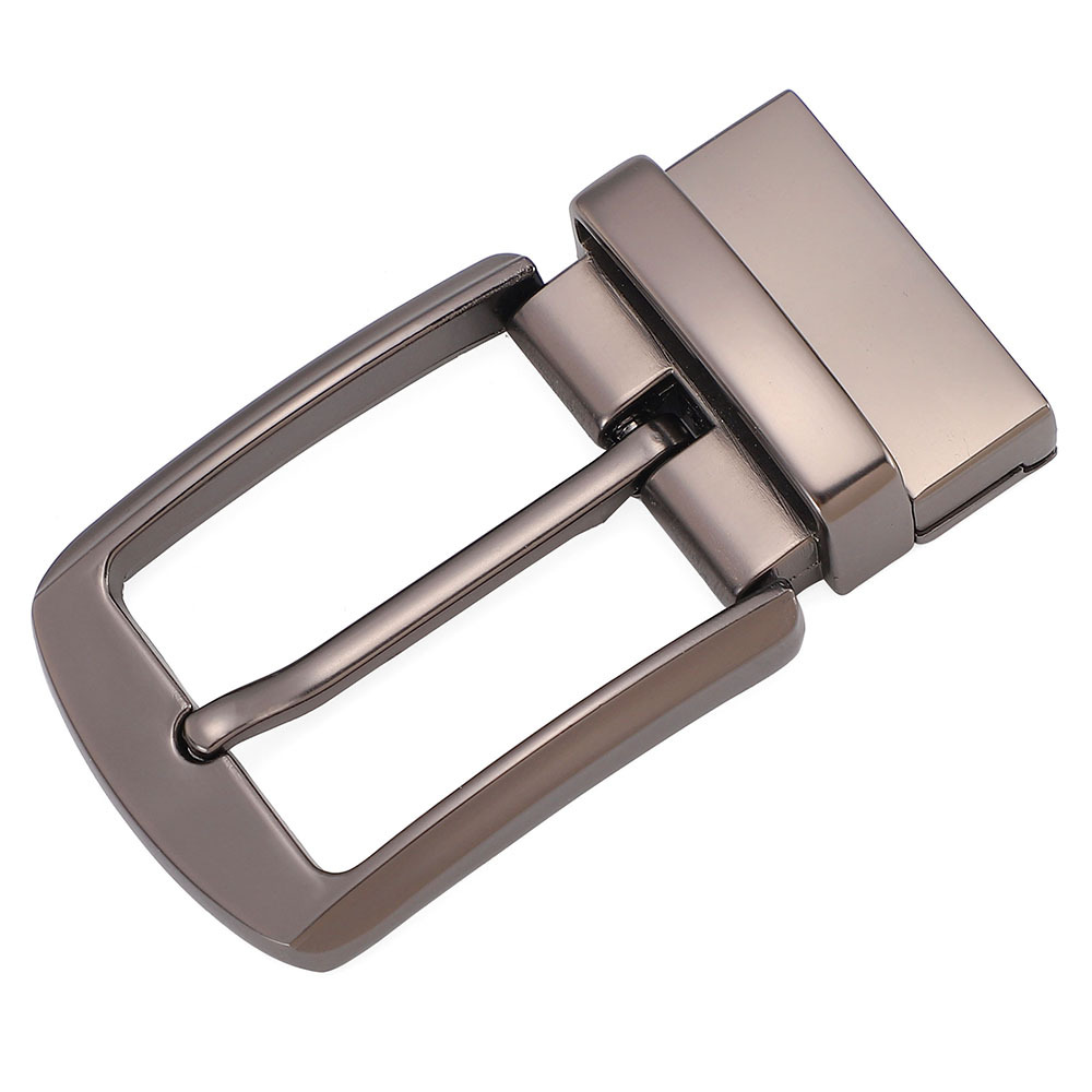 Hebilla de PIN de cinturón de cuero de doble cara transfronteriza especial para hombres hebilla de PIN cinturón giratorio hebilla de cinturón de dos caras fábrica al por mayor