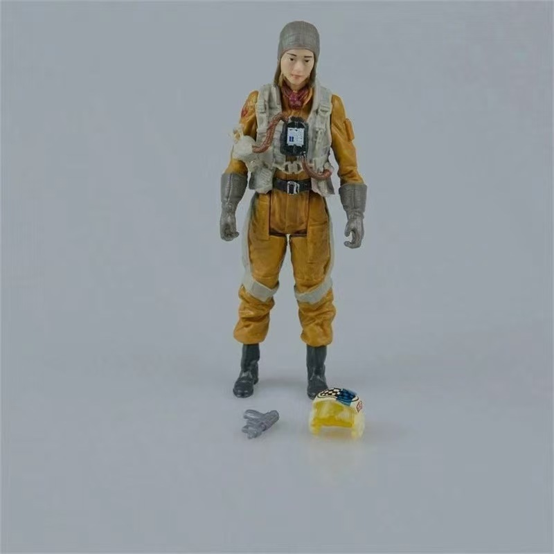Star Wars 3,75 pulgadas Black Warrior Clone Doll Storm Soldier White Soldier 30 Aniversario Juguete modelo a mano