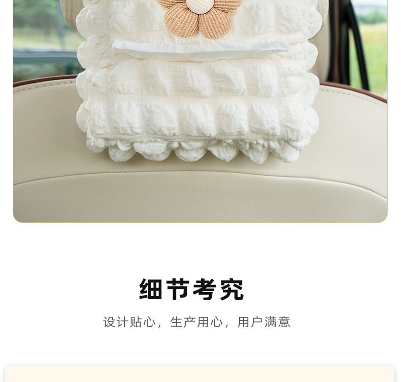 Blue Rain Car Tissue Box Creative Puff Car Seat Back Multifunctional Tissue Smoke Creative Cute Tissue Bag