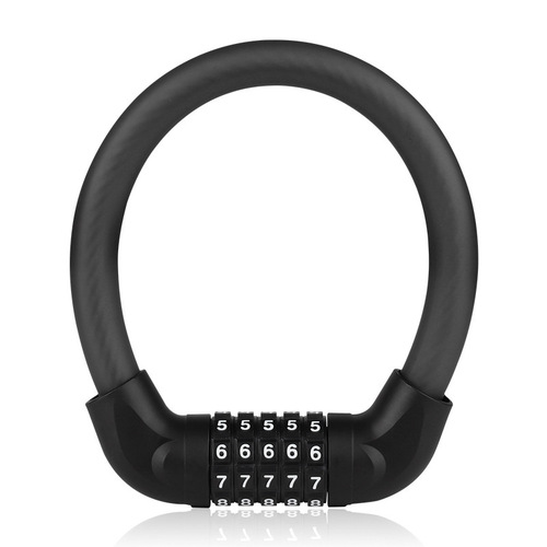 Bicycle Cable Lock, Electric Bike Anti-Theft Five-Digit Password Lock, Mini and Compact Type, Extended Portable Equipment