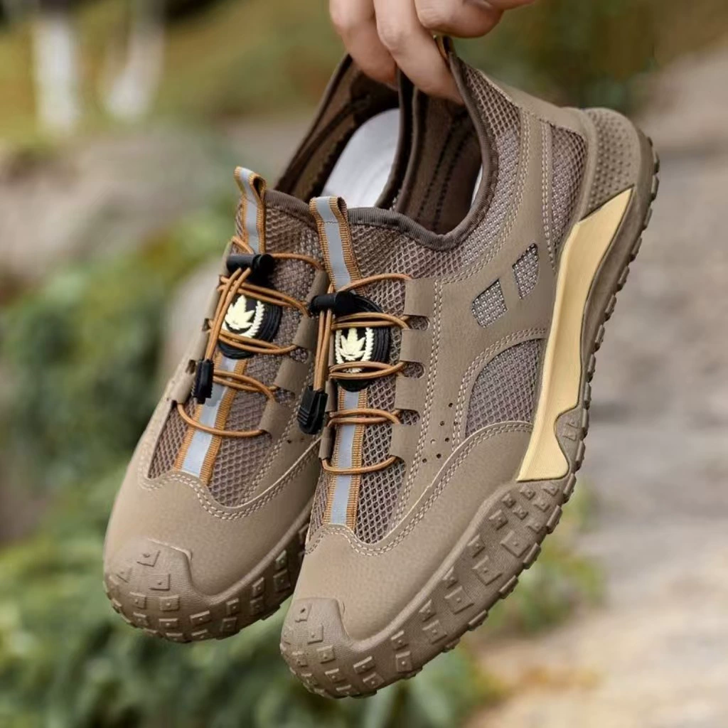 Кросс-граничная внешняя торговля 2025 летние новые повседневные мужские туфли сетчатые дышащие универсальные с мягкой подошвой для ходьбы спортивные кроссовки для бега