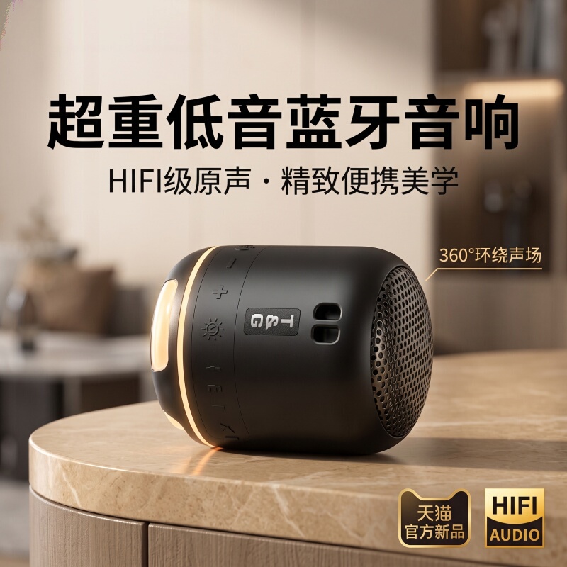 Official Bluetooth speaker, compact, high-quality sound, super bass, long outdoor battery life, wireless subwoofer, RGB lighting Official Bluetooth speaker, compact, high-quality sound, super bass, long outdoor battery life, wireless subwoofer, RGB lighting