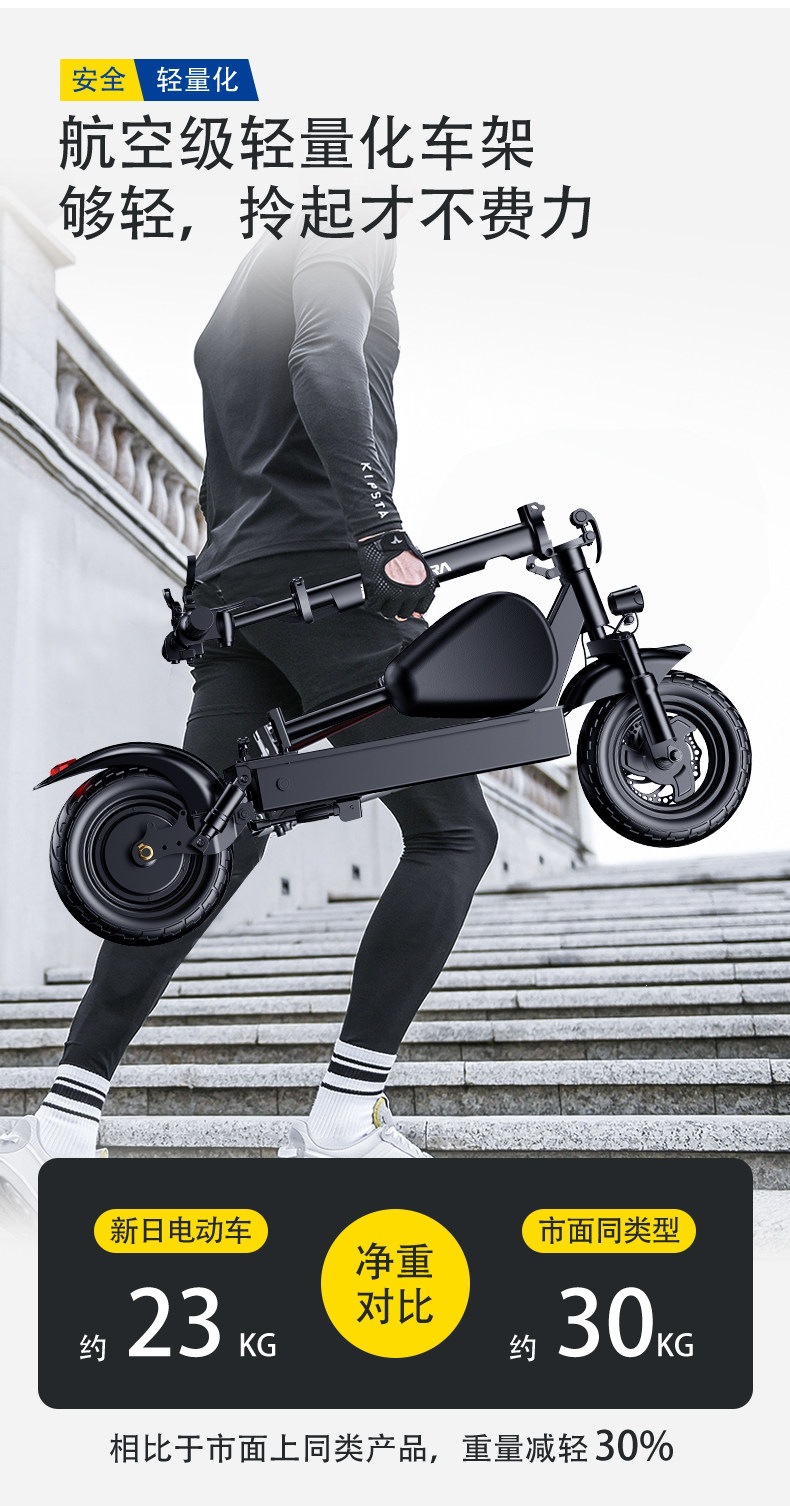 Suitable for Xinri electric scooters, foldable electric vehicles, adult ride-on vehicles, two-wheeled mini vehicles