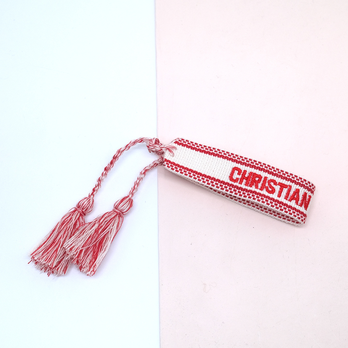 Dior J'Adior Bracelet Cotton Red and White