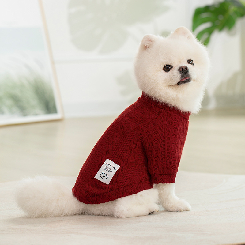 울 스웨트셔츠 레드