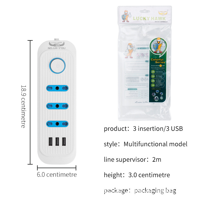 Exportación 3.8 tres enchufes italianos enchufe USB europeo