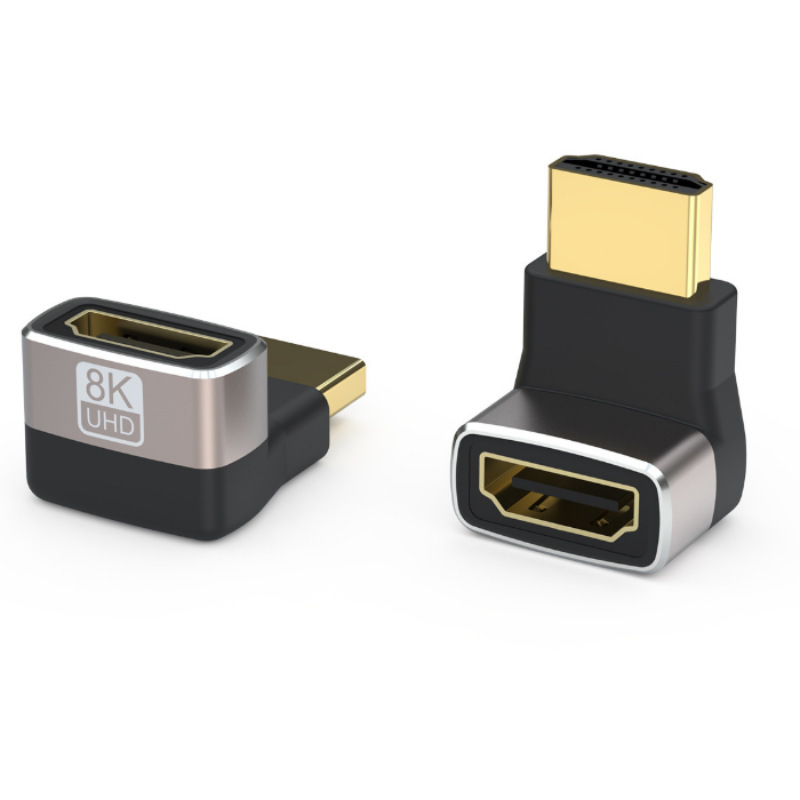 8K60hz 超高精細 HDMI アダプターからミニ/マイクロ 90 度オス - メス HDMI 延長ケーブル アダプター|undefined