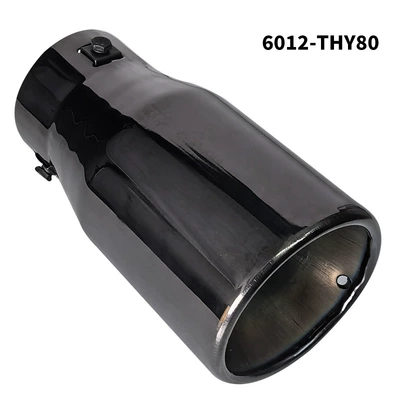 tail throat, Car muffler - flat-titanium-black