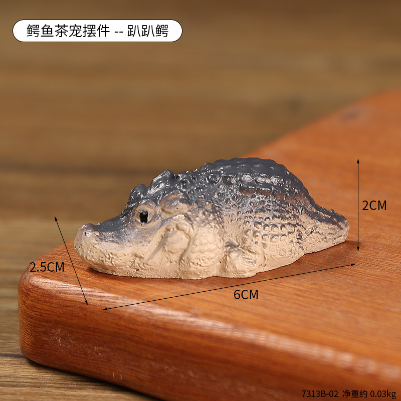 7313B-02 악어 차 애완 동물 장식 - Papa Crocodile