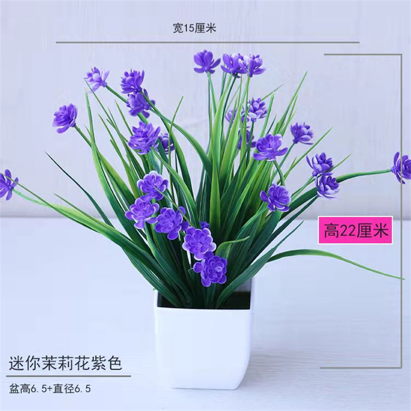 Pequeña imitación de flores falsas decoraciones de sala de estar decoración de mesa de té flores de plástico mano flores falsas plantas decoraciones