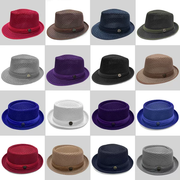 Hat Men's Spring and Summer Outdoor Breathable Mesh Sun Hat British Jazz Hat Fashion Beach Hat Sun Protection Small Hat Women