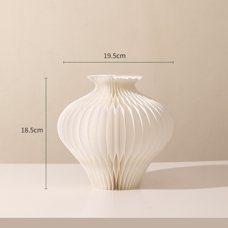 Cartones plegables creativos, flores de arte de papel, nuevos jarrones de arte de papel chino, flores, flores, flores secas, decoraciones de recipientes