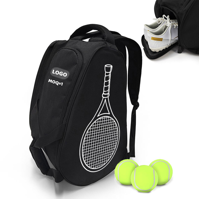 European and American Style In-Stock Tennis Backpacks for Men and Women, Professional Sports Pickleball Bags, Basketball Bags, Badminton Racket Backpacks