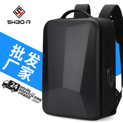 クロスボーダーPCハードシェルバックパック 15.6inch 多機能メンズ大学生バックパック カジュアルシンプルビジネスコンピューターバッグ