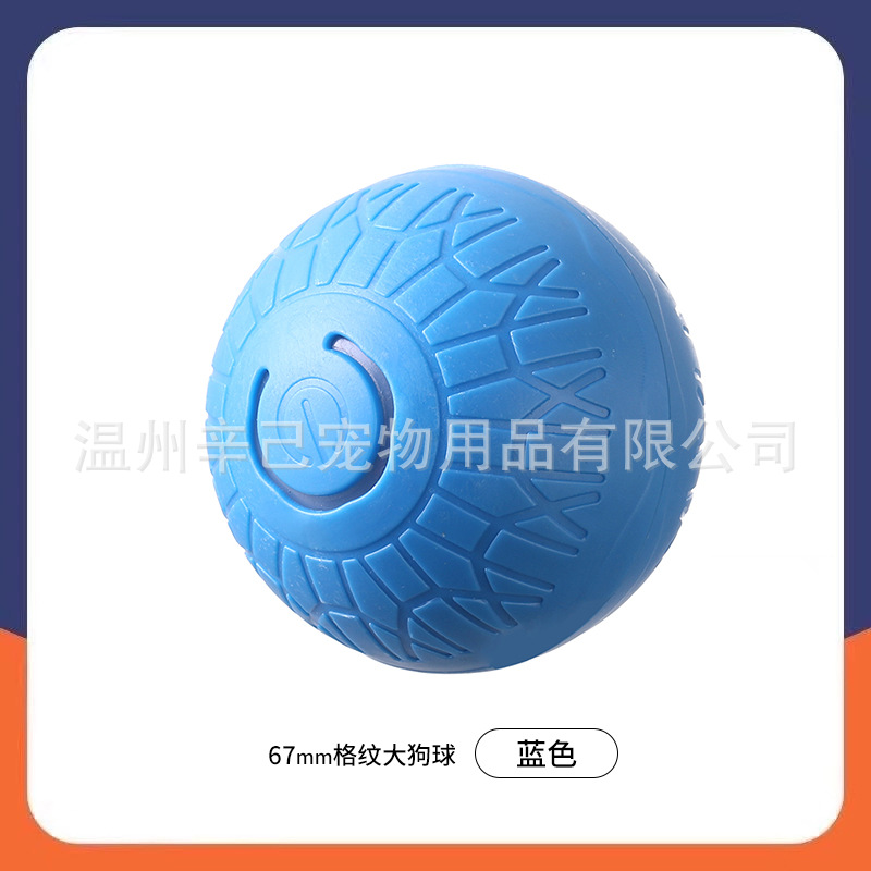 [체크무늬 67mm 대형견볼] 블루