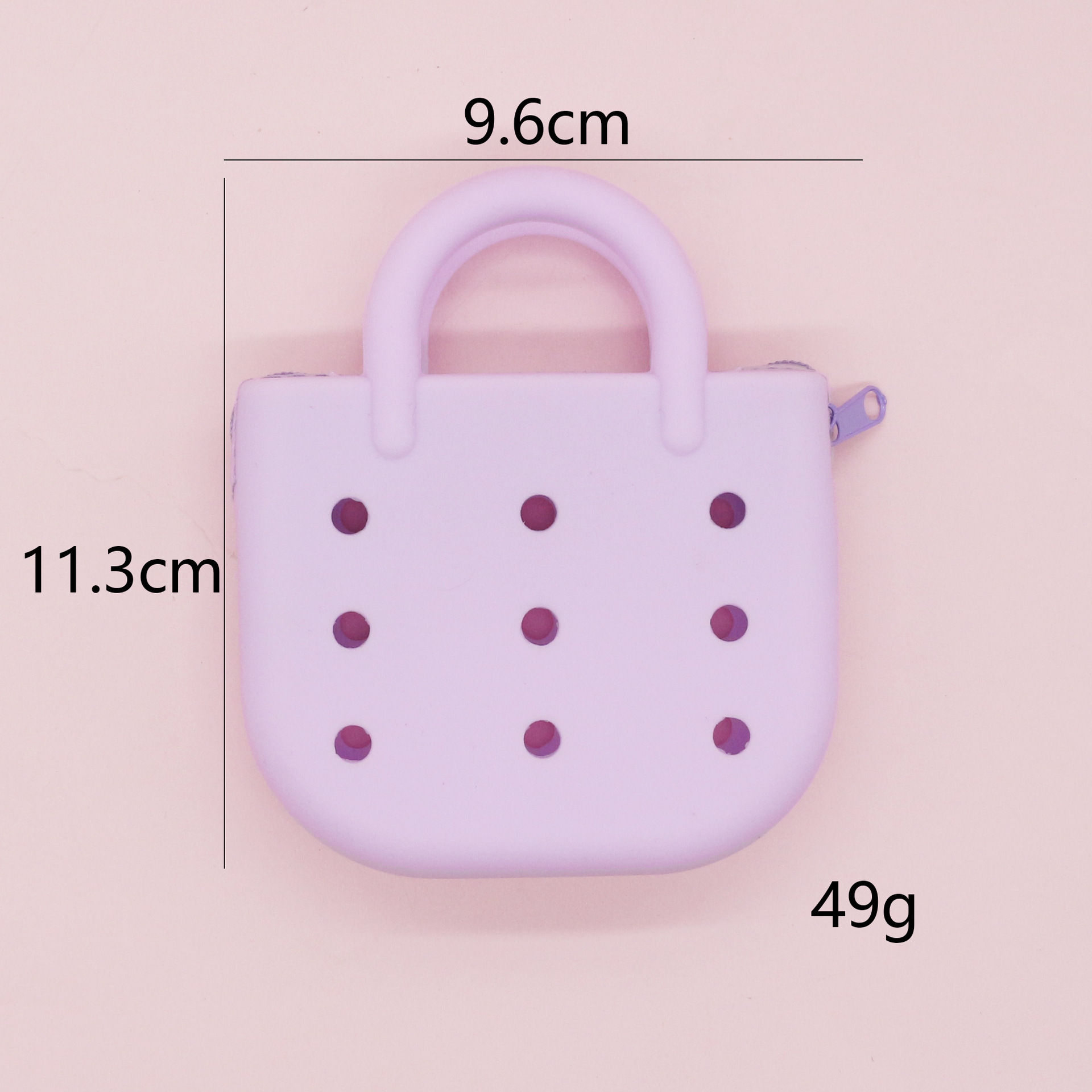 Monedero de silicona portátil explosivo lindo bolso de playa ligero y compacto nuevo bolso de almacenamiento de agujero de bricolaje de dibujos animados