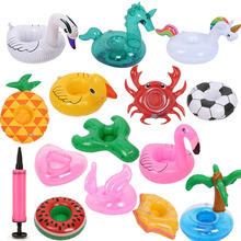 30cm巴比娃娃玩具配件游泳圈泳池 PVC充气火烈鸟玩具泳圈和打气筒