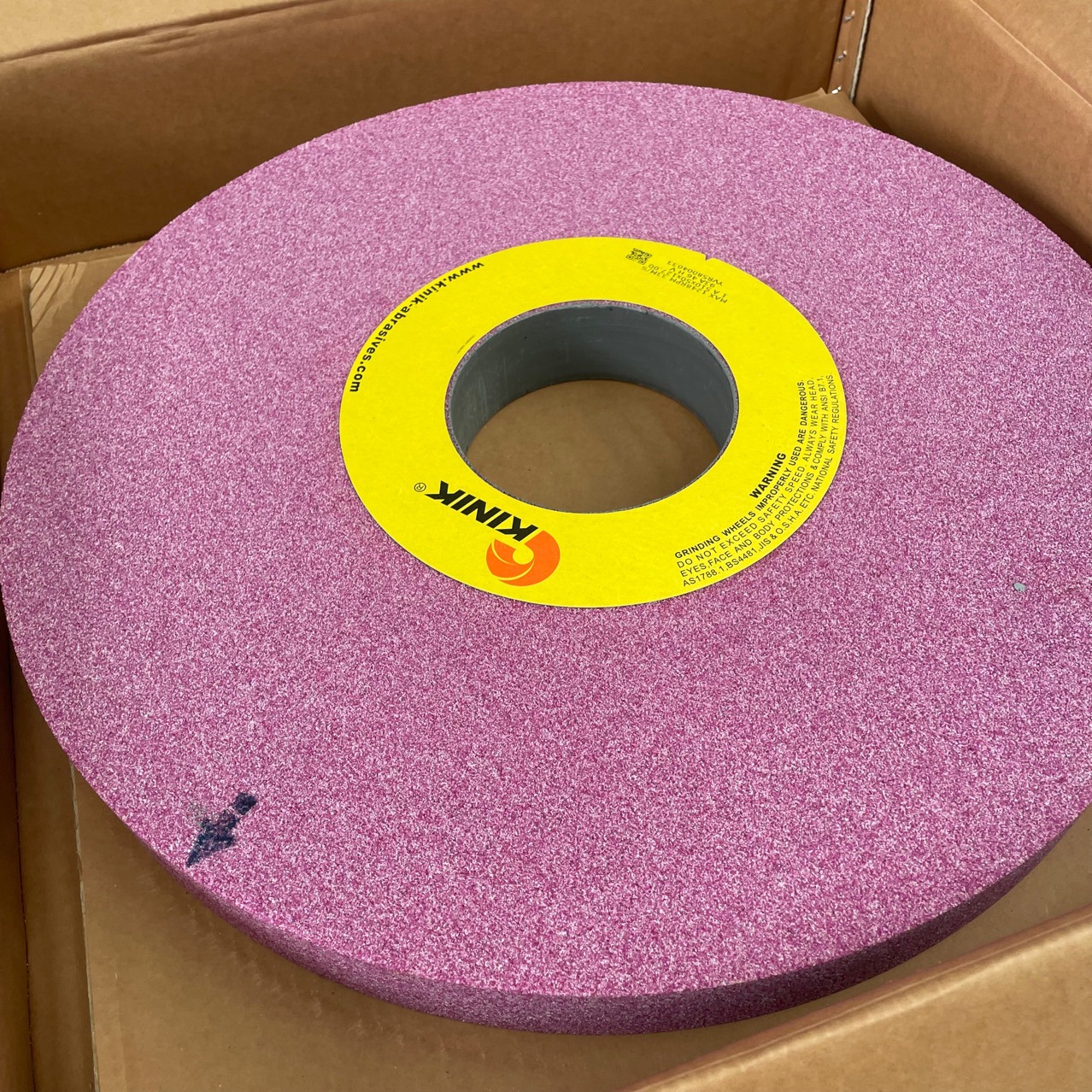 原装正品KINIK中国砂轮混合磨料红色93A46HV510*50*127大水磨砂轮