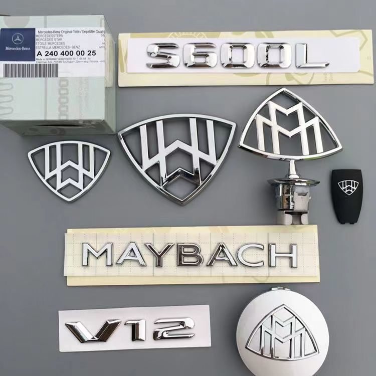 Maybach car emblem, steering wheel emblem, hood emblem, wheel hub cover, trunk emblem, side emblem, front emblem, modification letter stickers