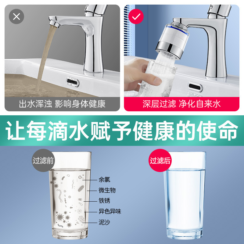 卫生间水龙头过滤器净水器万能通用洗脸盆家用宿舍延伸防溅水神器|undefined