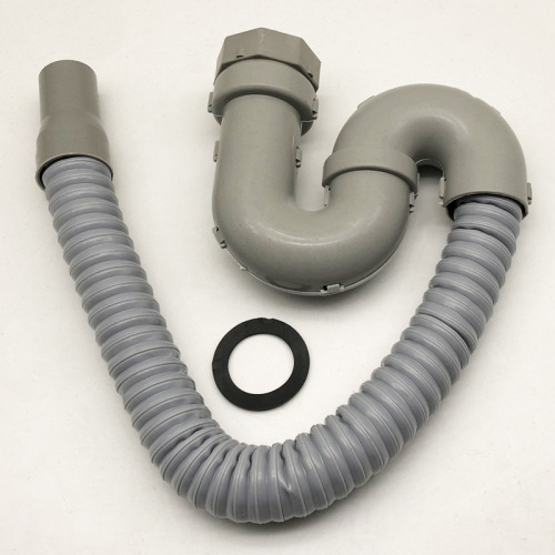 No steel head single groove S bend pipe, sink deodorizing drainage pipe, face basin sink drainage pipe, drain downpipe