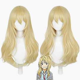 漫展宫园薰cos假发二次元四月是你的谎言萝莉天使少女浪漫卷发WIG