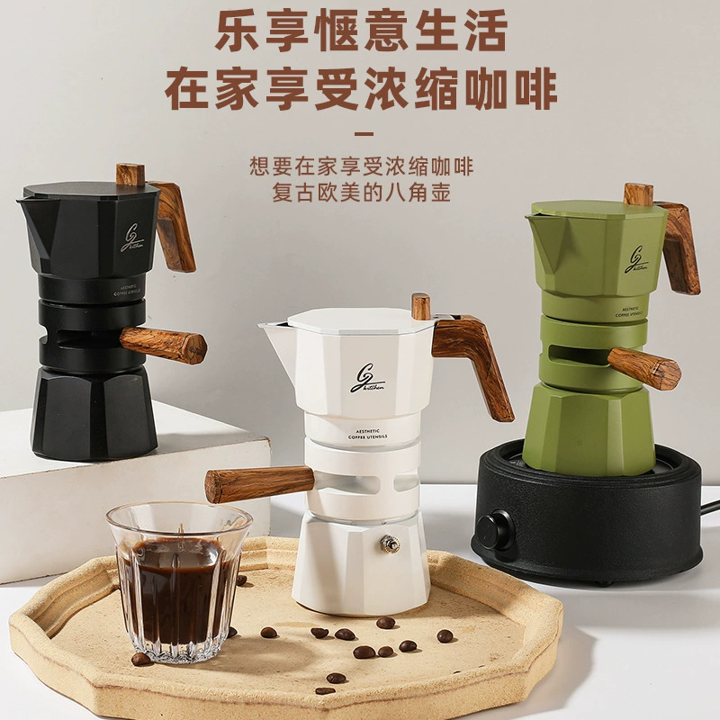 Design concentrated coffee pot, temperature control, Italy, 120 ml