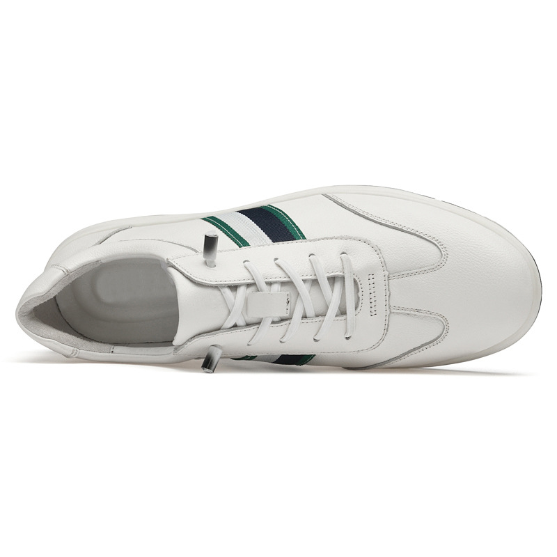 Herr löparskor i läder ventilerande mjuk sula casual sneakers_voghion.com