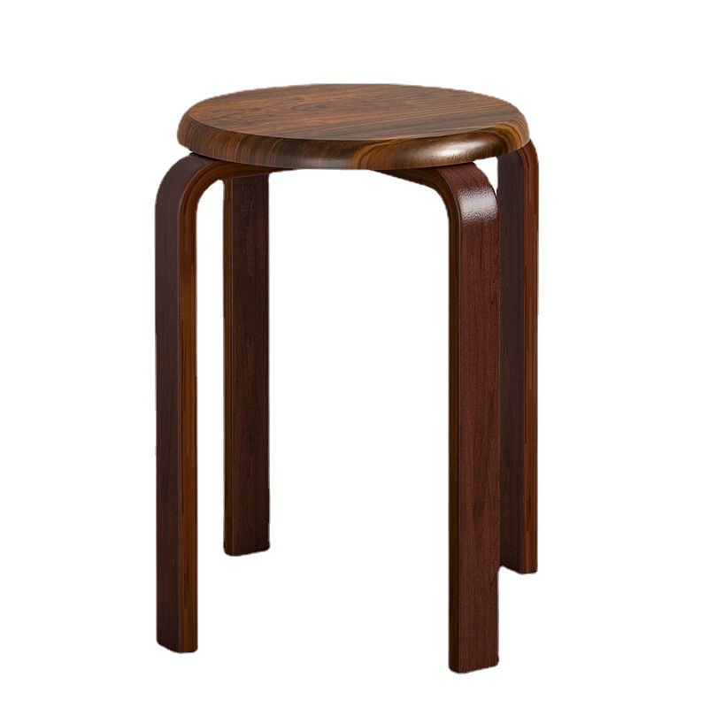 Taburete de madera maciza hogar taburete bajo banco pequeño salón silla de madera pequeño taburete redondo cambio de zapatos taburete internet celebridad mesa de café mesa de comedor taburete