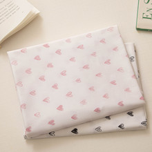 批发供应 133*72斜纹印花布 爱心40支棉布  1.6米幅宽