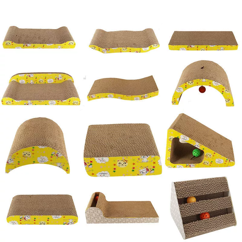 Когтеточка для кошек, большая износостойкая игрушка для кошек, гофрированная бумага, доска для кошачьих когтей, жевательная шлифовка когтей для домашних животных, игрушки для кошек, принадлежности