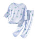 Children's Summer Thin Home Clothes Boy's Nine-point Sleeve Cartoon Breathable Air-conditioning Clothes Girl's Outer Wear Cool Pajamas