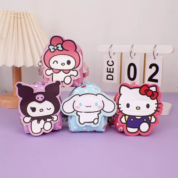 New Cartoon-Style Coin Purse, Trendy Small Wallet for Children, Portable and Hangable, Cute Mini Key Pouch, Earphone Case