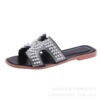 Summer fashionable slippers, beach footwear from pearl, internet celebrity