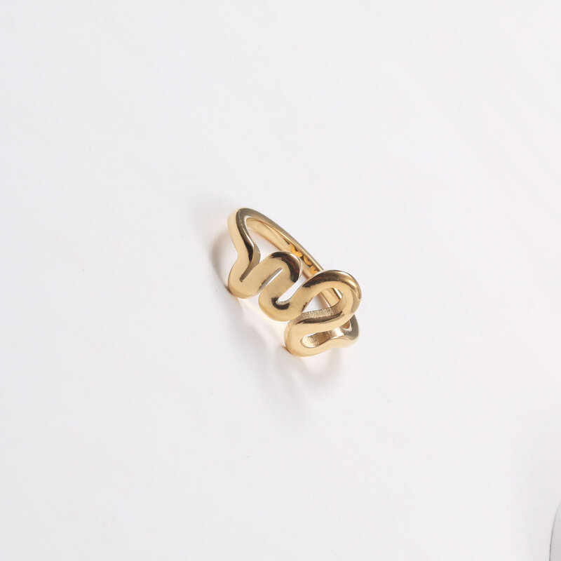 Fashion Geometric Titanium Steel Plating Rings