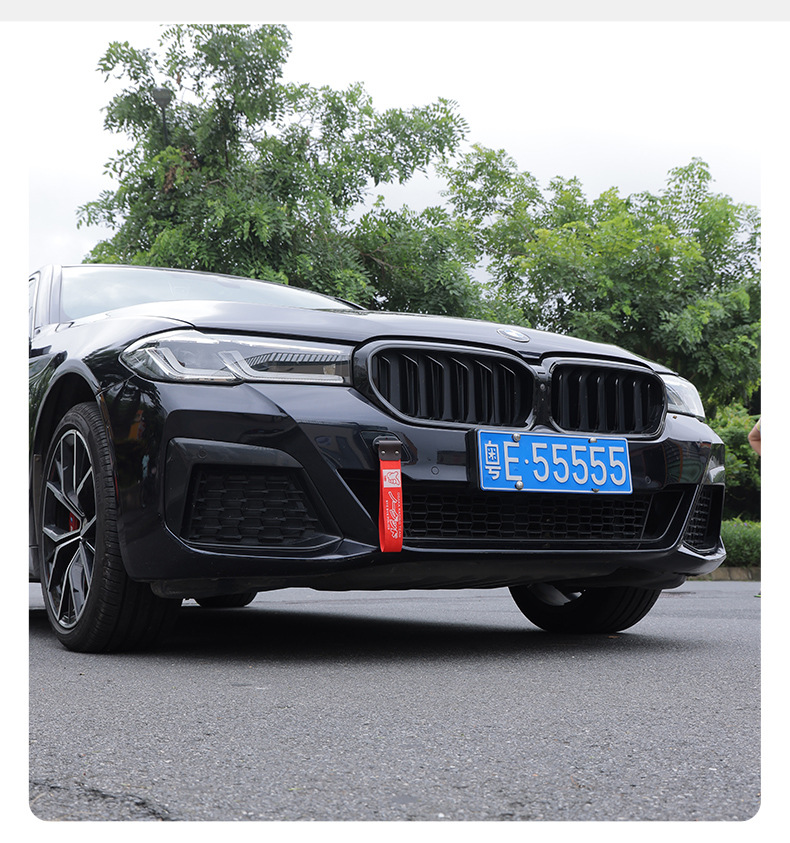 Cross-border car modification bumper trailer with personalized decoration, JDM modification culture tow rope streamer factory