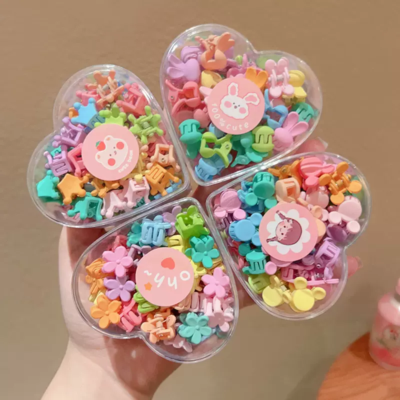 跨境热卖塑料迷你发卡子马卡龙色儿童小抓夹刘海碎发神器小号抓夹