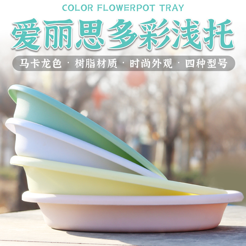 Alistotle PP resin Tray Alice Flower pot colour Receptacle Storage Flower pot base Plastic Base bracket